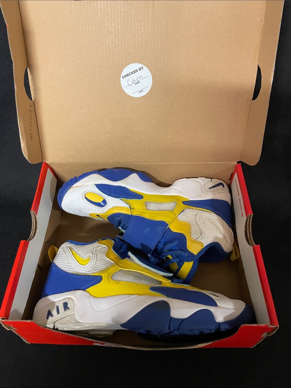 Nike Kids Blue, Yellow & White Athletic Sneakers